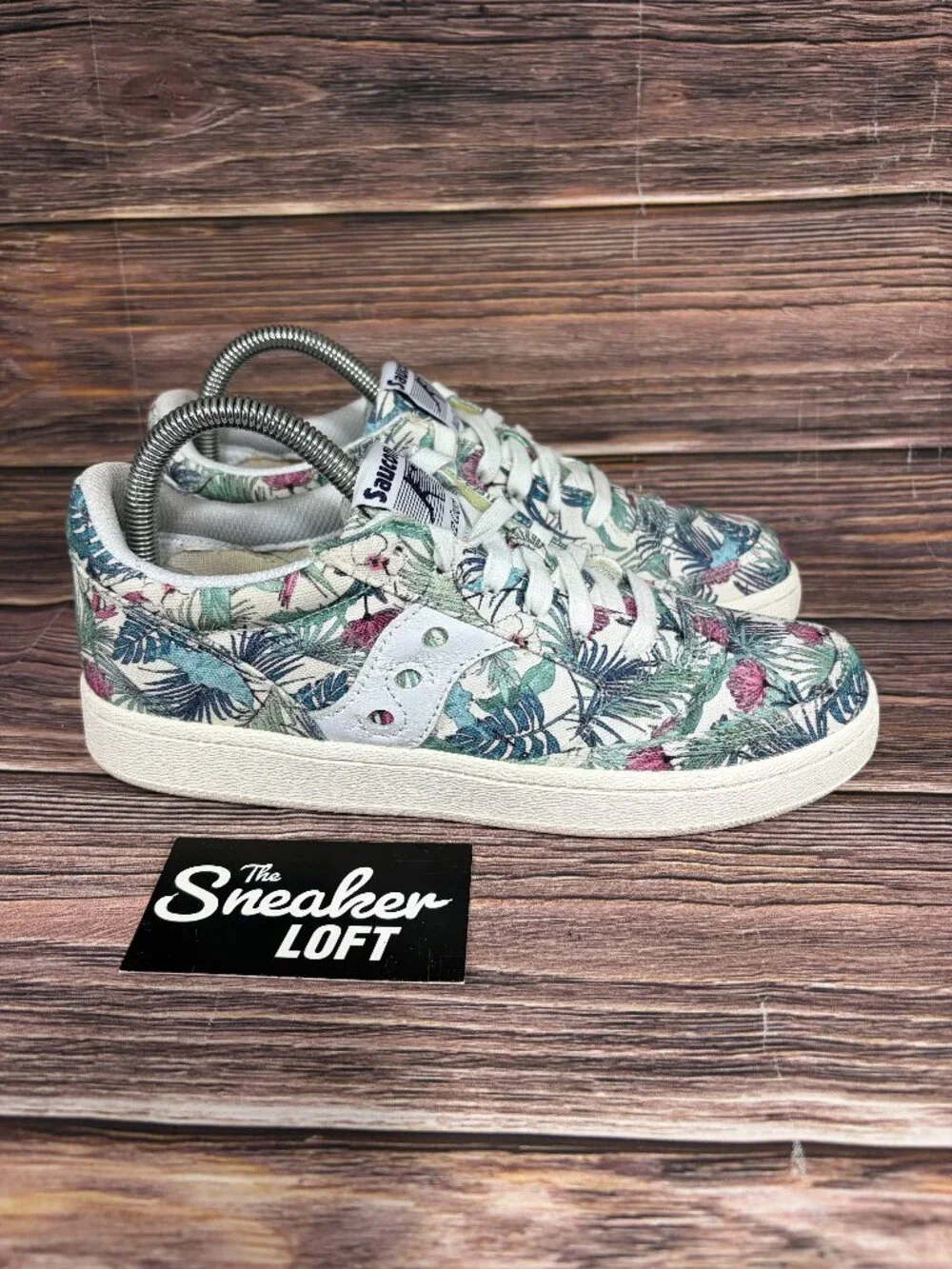Saucony Jazz Court Floral Women's Lace Up Shoes Size 8